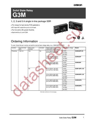 G3M-202P-US-4 DC5 datasheet  